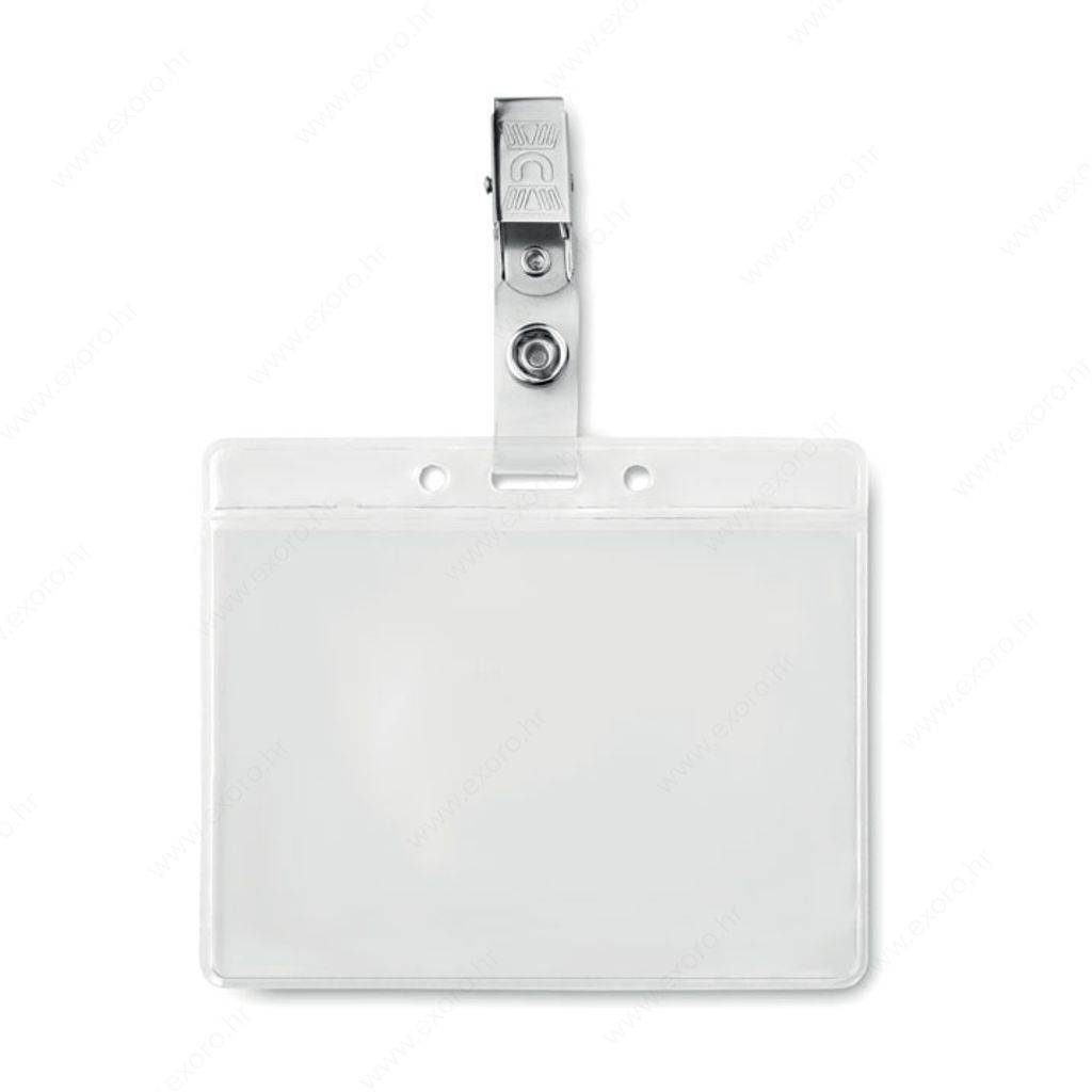 MO9642-22 Akreditiv CLIPBADGE PVC sa štipaljkom, prozorni