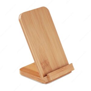Punjač bežični WIRESTANDS + držač mobitela, 15W, drveni