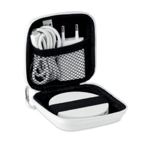 Prijenosni punjač WIRELESS PLATO SET 15W, bijeli