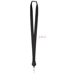Konop-akreditiv ZIP LANYARD crni
