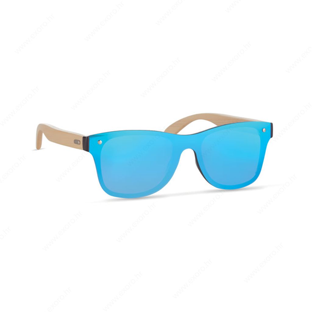 MO9863-04 Naočale sunčane ALOHA od drveta, plave