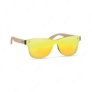 MO9863-08 Naočale sunčane ALOHA od drveta, žute