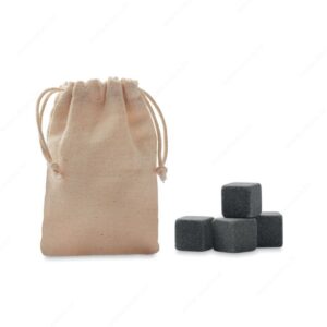 MO9943-13 Kocke za led ROCKS + pamučna vrećica, natur